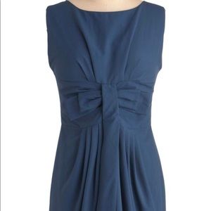 Dear creatures navy blue bow dress